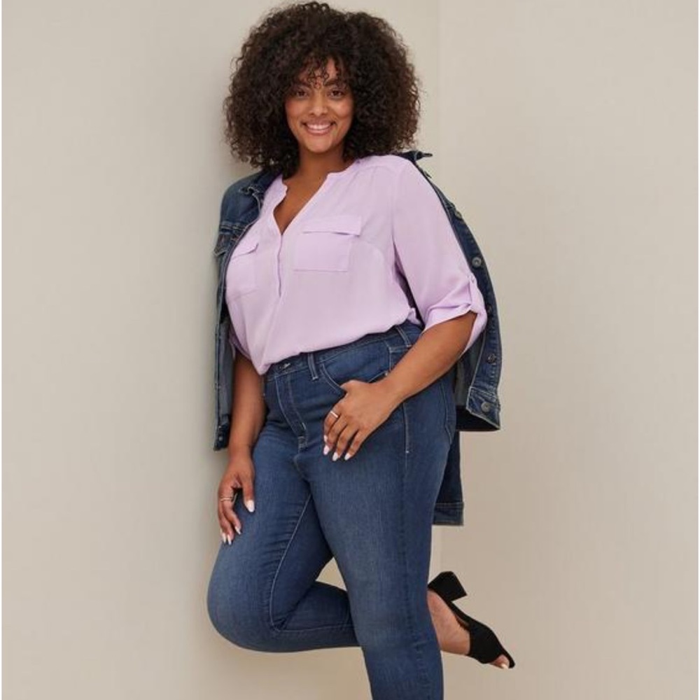 Harper Georgette Pullover 3/4 Sleeve Blouse